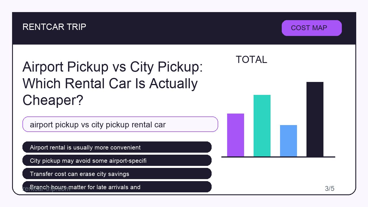 Airport Pickup vs City Pickup: Which Rental Car Is Actually Cheaper? - Cost Map image