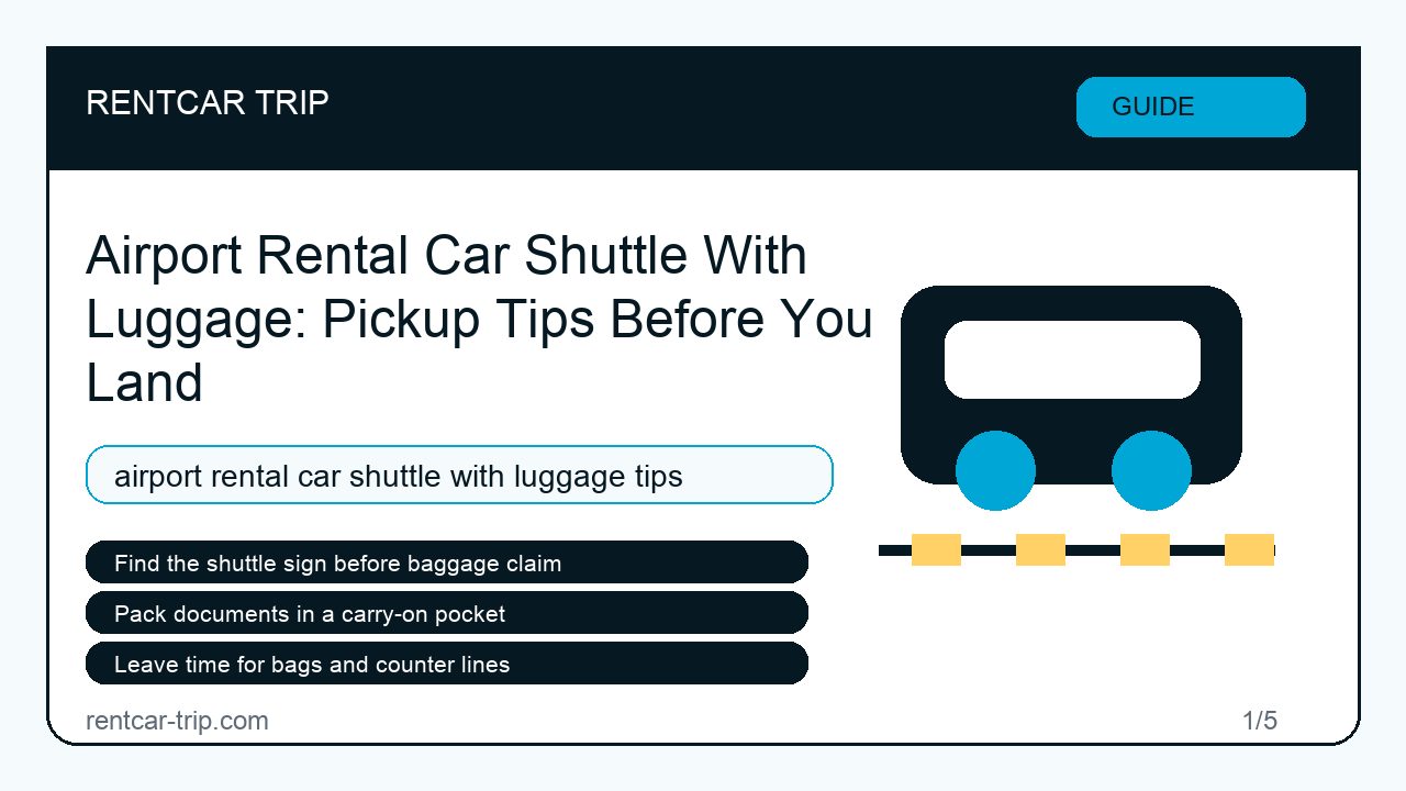 Airport Rental Car Shuttle With Luggage: Pickup Tips Before You Land - Guide image