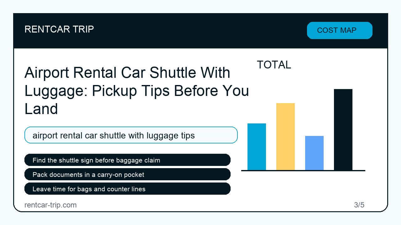 Airport Rental Car Shuttle With Luggage: Pickup Tips Before You Land - Cost Map image