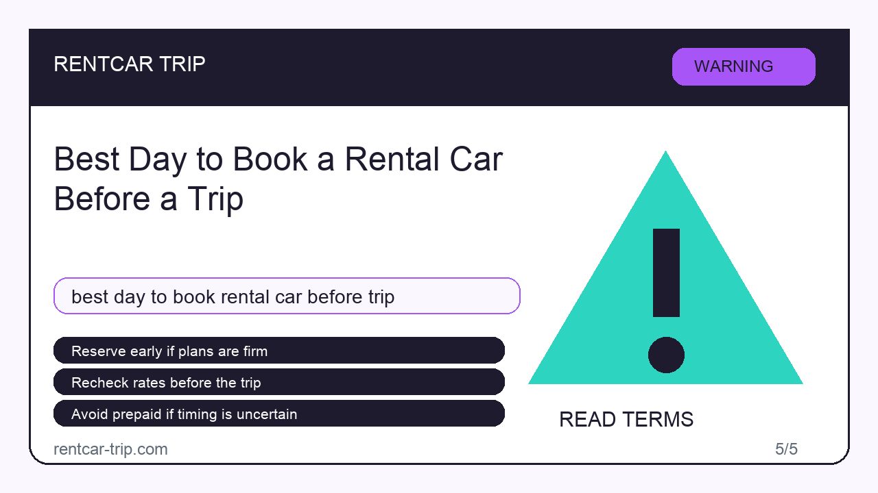 Common rental car booking mistakes to avoid before pickup