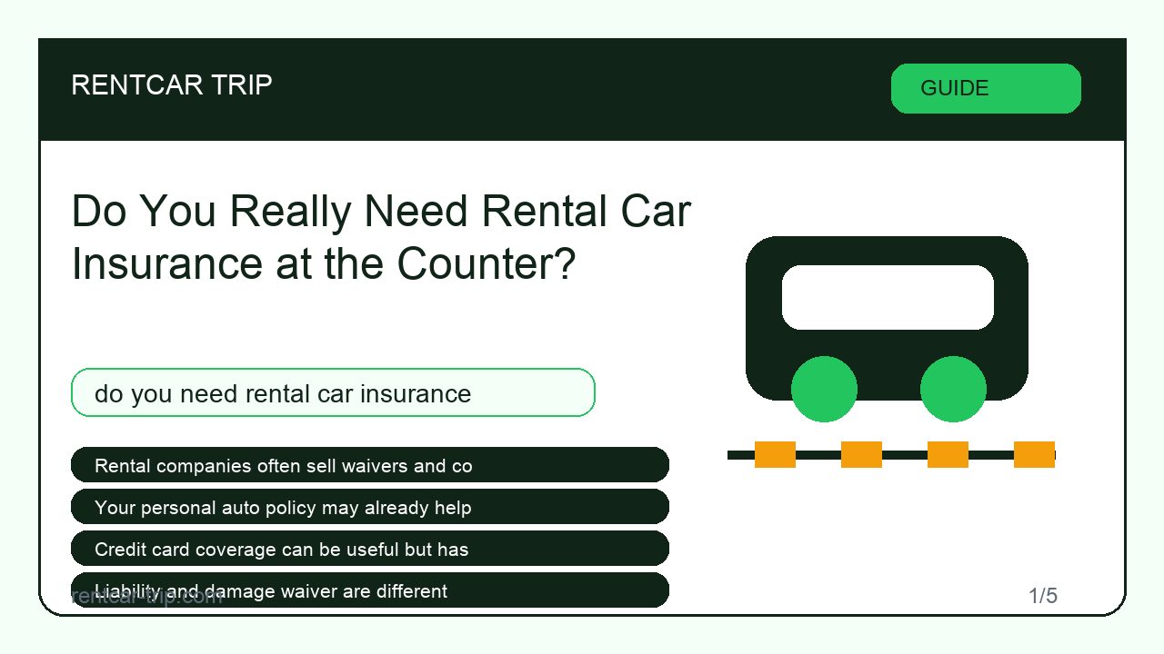 Do You Really Need Rental Car Insurance at the Counter? - Guide image