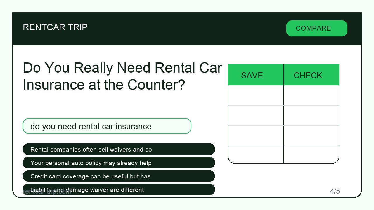 Do You Really Need Rental Car Insurance at the Counter? - Compare image