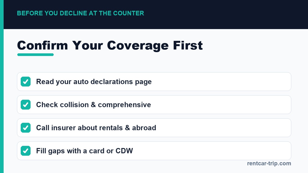 Confirm your coverage before the counter