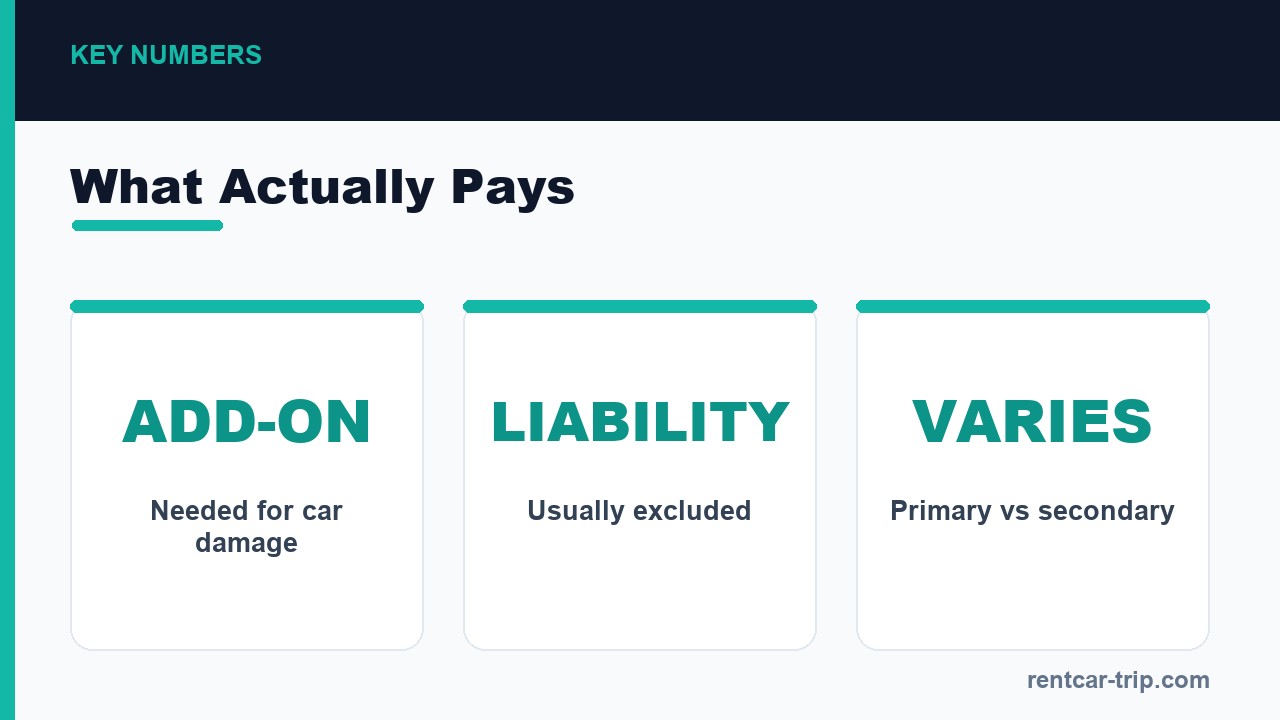 What travel insurance actually pays on a rental