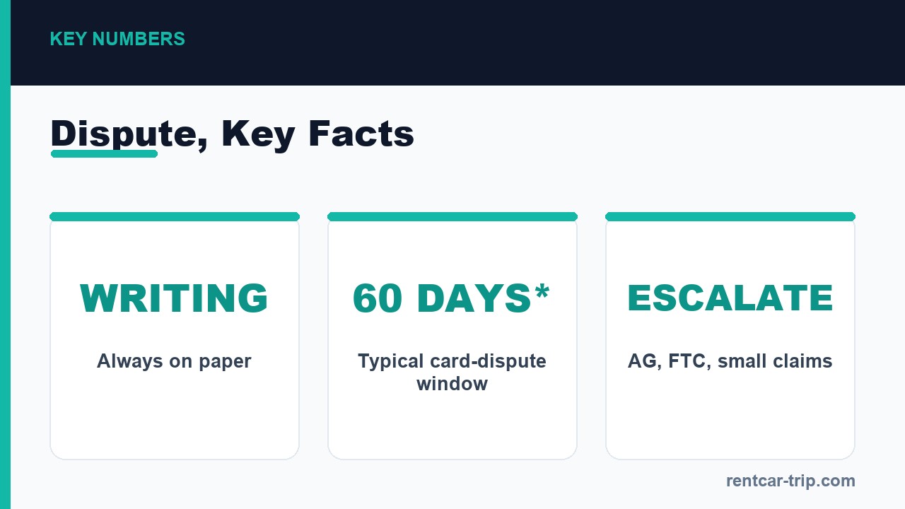 Damage dispute key facts