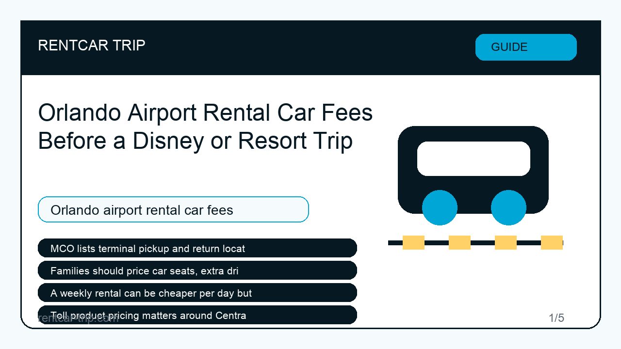 Orlando Airport Rental Car Fees Before a Disney or Resort Trip - Guide image