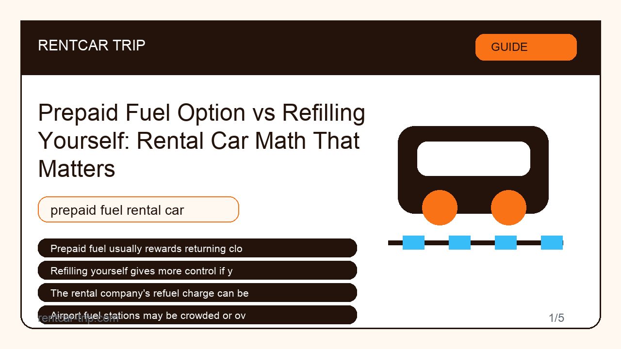 Prepaid Fuel Option vs Refilling Yourself: Rental Car Math That Matters - Guide image