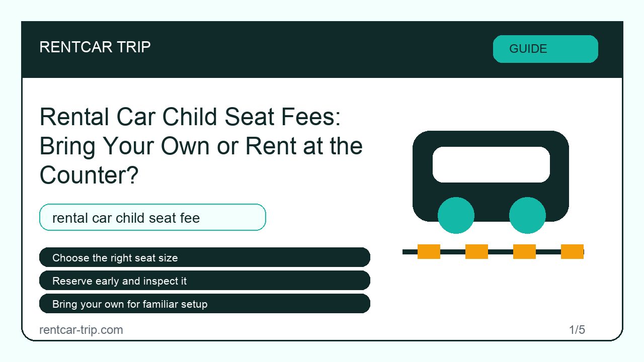 Rental Car Child Seat Fees: Bring Your Own or Rent at the Counter? - Guide image