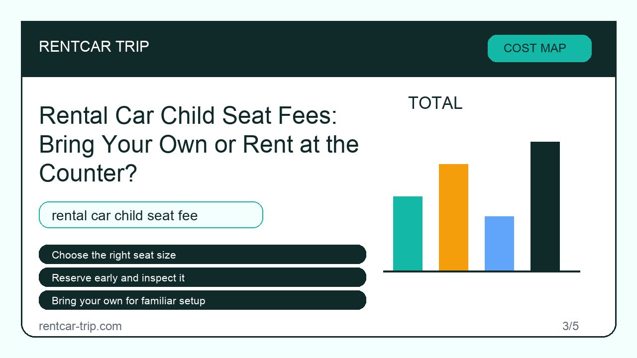 Rental Car Child Seat Fees: Bring Your Own or Rent at the Counter? - Cost Map image