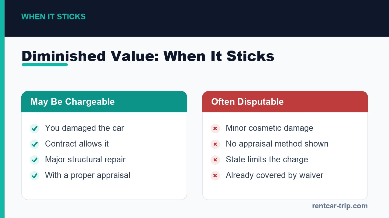 Diminished value: when it sticks