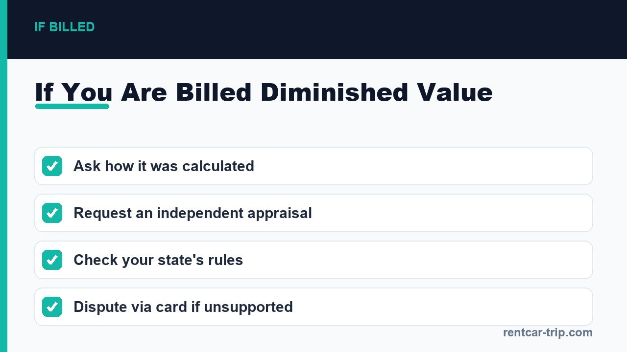 If you are billed diminished value