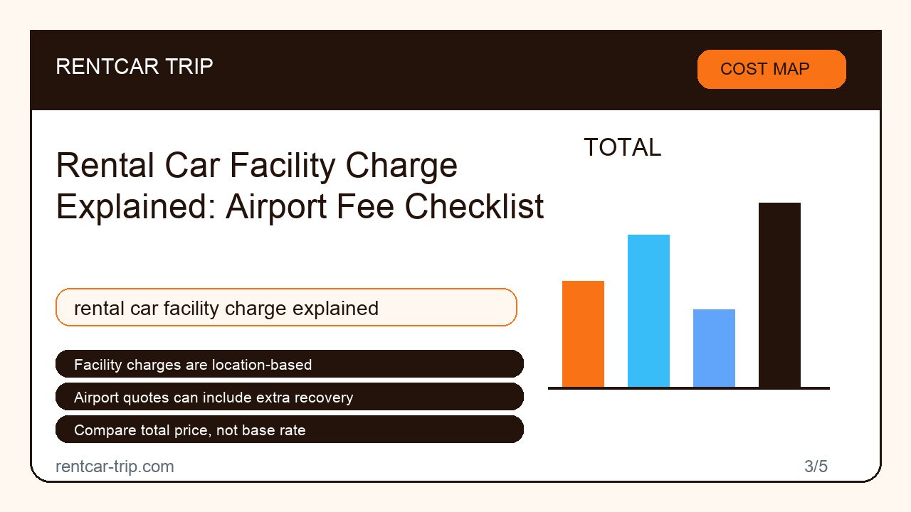 Rental Car Facility Charge Explained: Airport Fee Checklist - Cost Map image