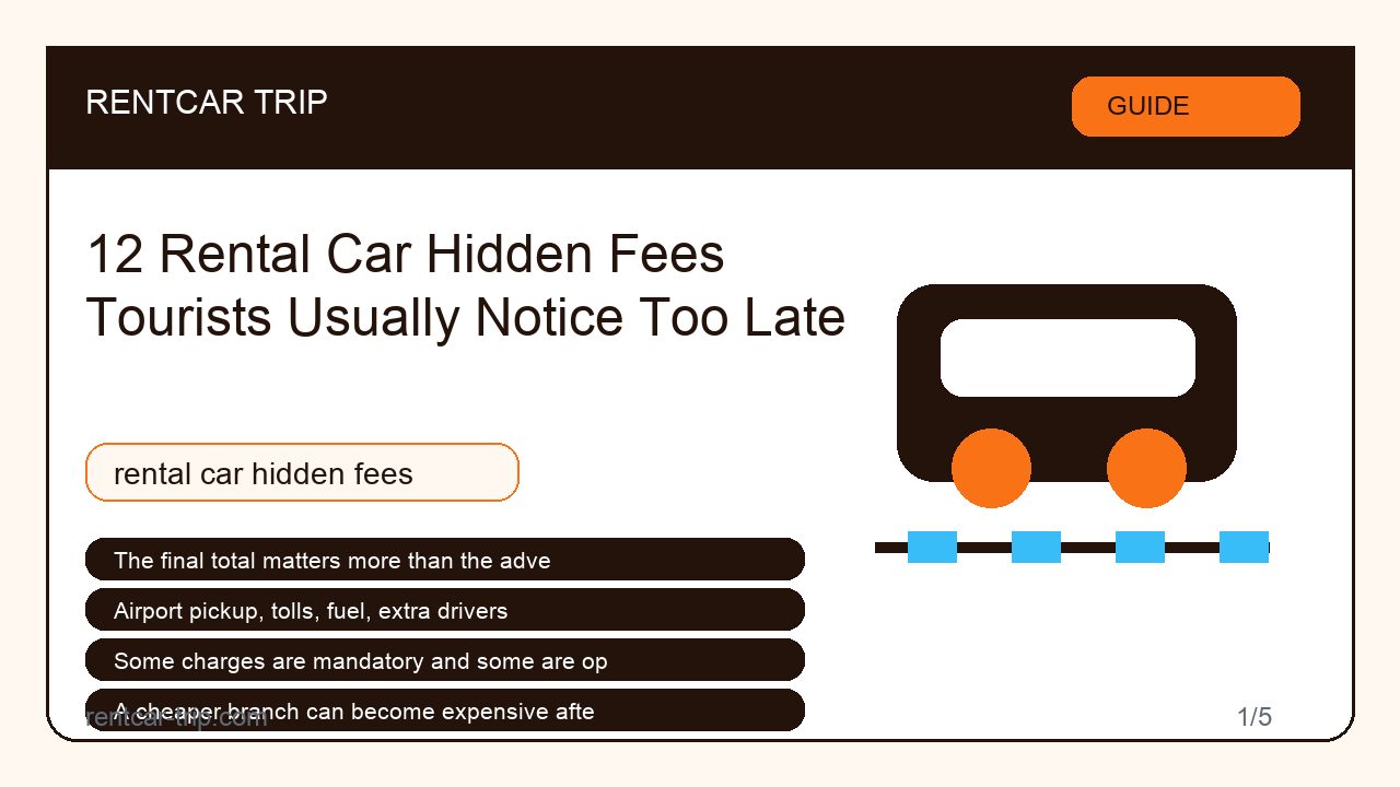 12 Rental Car Hidden Fees Tourists Usually Notice Too Late - Guide image