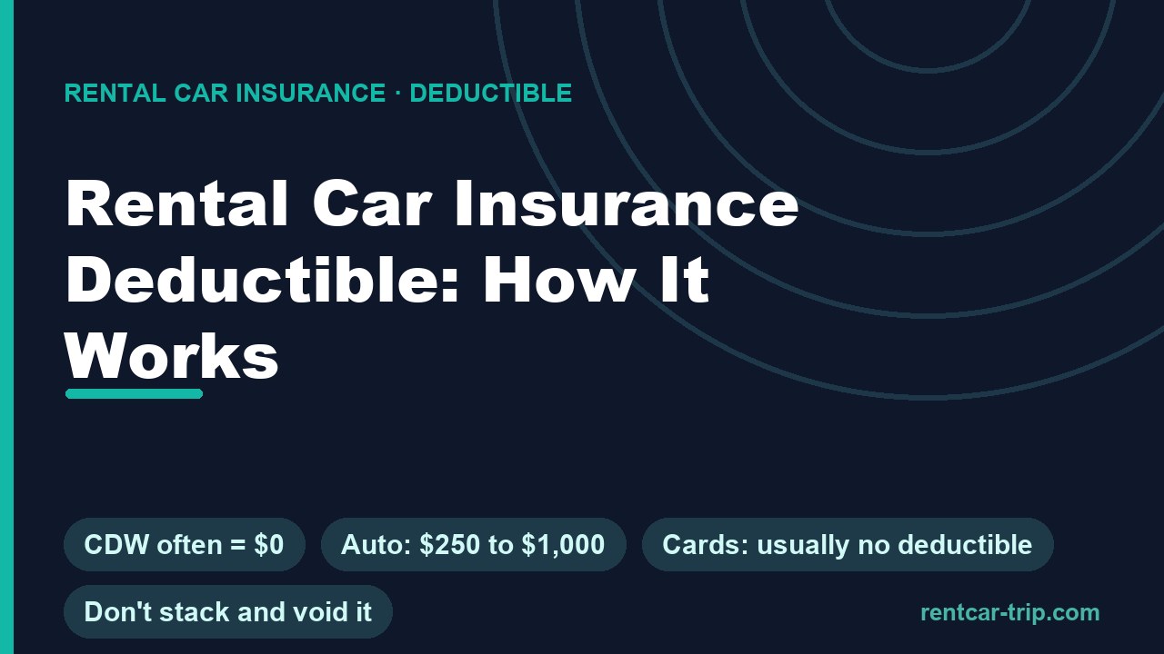 Rental Car Insurance Deductible: How It Works guide hero image