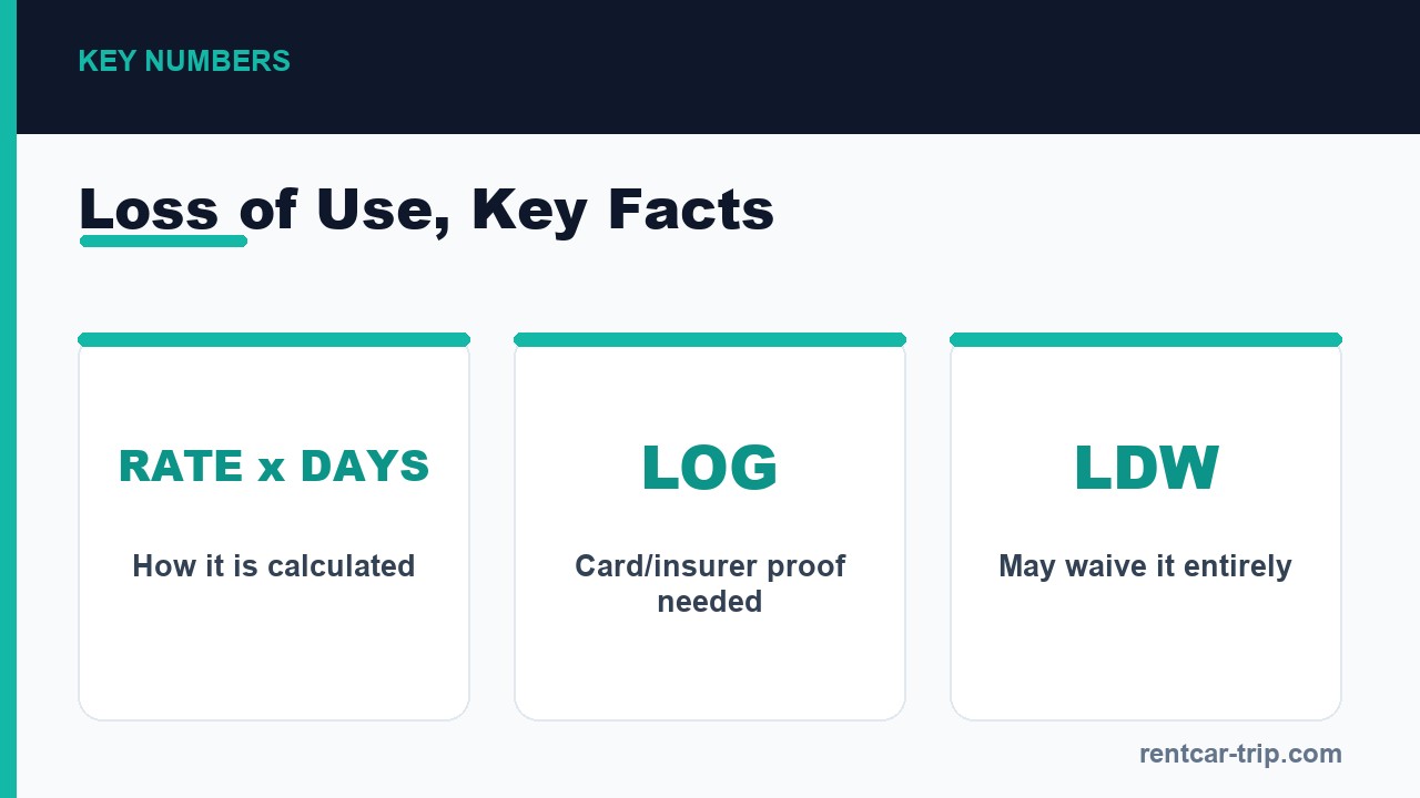 Loss of use fee key facts