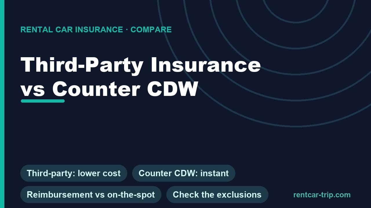 Third-Party Rental Insurance vs Counter CDW guide hero image