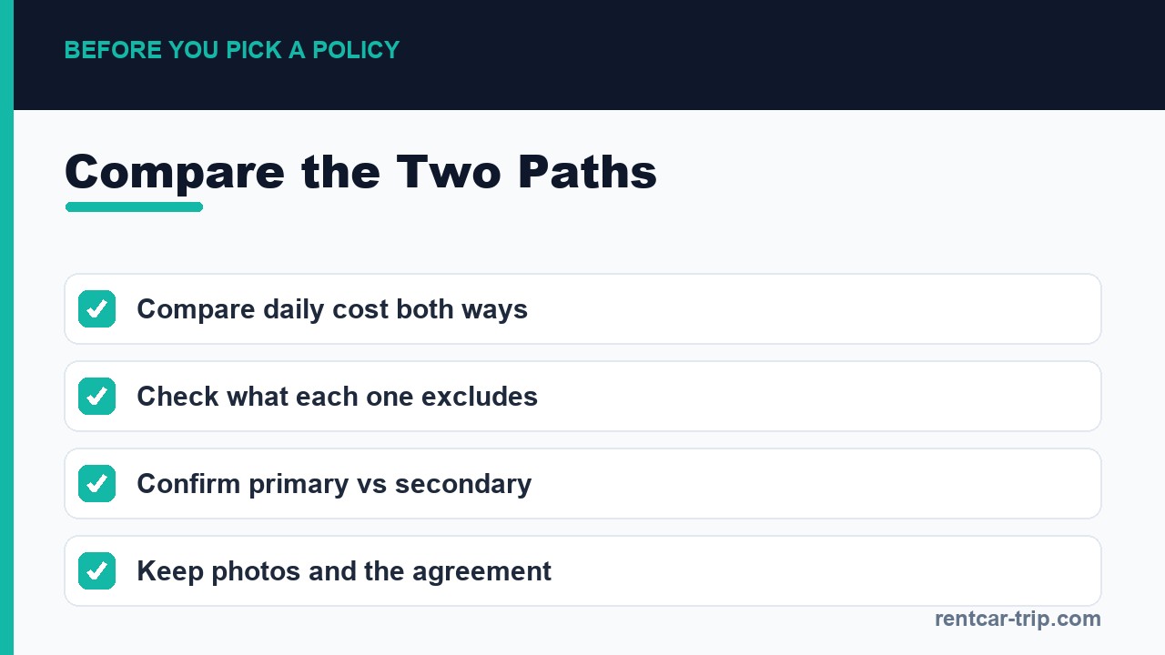 Compare the two coverage paths