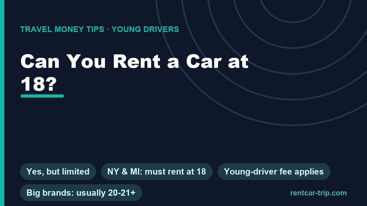 Can you rent a car at 18 guide