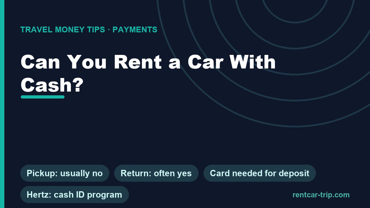 Can you rent a car with cash guide