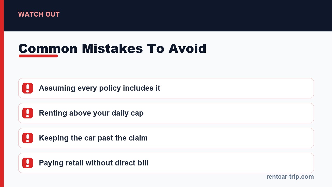 Replacement rental mistakes to avoid