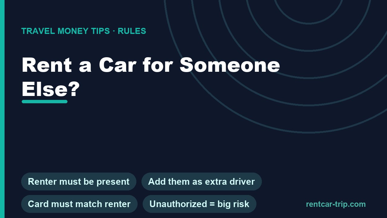 Rent a car for someone else rules