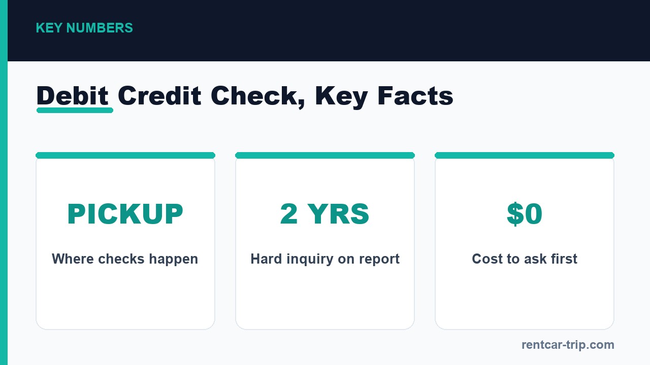 Debit card credit check key facts
